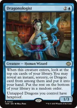 Dragonologist -Foil Near Mint MTG Tarkir: Dragonstorm - Image 1