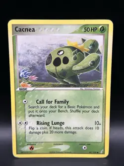 Cacnea 47/100 - Pokemon Crystal Guardians Card - DMG - Image 1