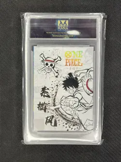 Monkey D. Luffy Gear 4 One Piece Unofficial SKR Card Mana Graded 10 - Image 2