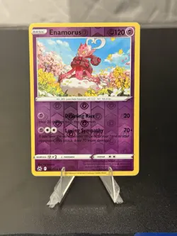 Enamorus Rare Crown Zenith 067/159 Psychic Reverse Holo Pokemon Card - Image 1