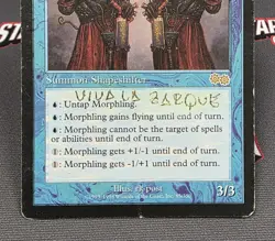 MTG Morphling- WRITTEN ON -Urza's Saga Magic the Gathering Card #085 - Image 4