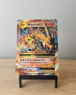 Pokemon M Charizard EX 13/108 Evolutions Ultra Rare Mega Full Art Holo Card LP - Image 1