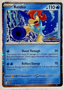 Pokemon Keldeo Chaos Rising PROMO 019/086 Basic Aqua 110 HP Card English SEALED - Image 1