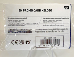 Pokemon Keldeo Chaos Rising PROMO 019/086 Basic Aqua 110 HP Card English SEALED - Image 2