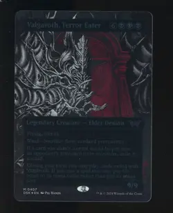 2024 MTG Duskmourn House of Horror Textured Foil #0407 Valgavoth Terror Eater - Image 1