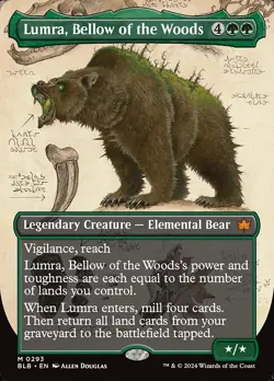 Lumra, Bellow of the Woods-Bloomburrow-Borderless-Regular-293-NM - Image 1