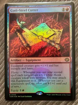 Cori-Steel Cutter -Foil- Rare Artifact - Equipment, Tarkir: Dragonstorm MTG TDM - Image 1