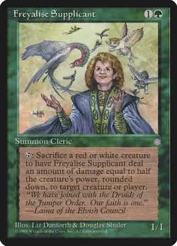 Ice Age Freyalise Supplicant MTG Magic the Gathering NM - Image 1