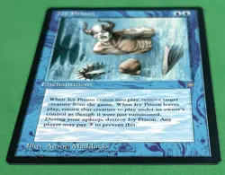 Magic: The Gathering Ice Age MTG CCG ICY PRISON Enchantment Anson Maddocks NM - Image 2