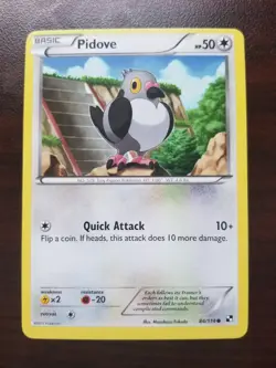**OFF CENTER MISCUT ERROR** Pidove 84/114 Black And White Base Set Pokemon - Image 1