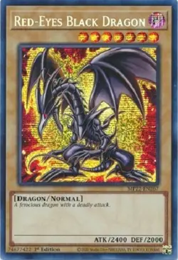 *** RED-EYES BLACK DRAGON *** PRISMATIC SECRET RARE ALTERNATE ART (MP22) YUGIOH! - Image 1