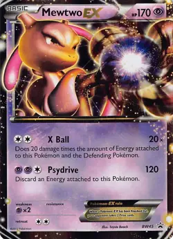 Mewtwo EX - BW45 BW45 Holo Promo Black And White Promo Pokemon Lightly Played - Image 1