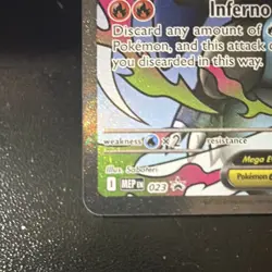 Pokemon TCG Mega Charizard X ex 023 Me: Mega Evolution Promo Holo EN 360HP - Image 5