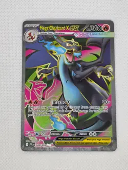 Pokemon Mega Charizard X EX Full Art Ultra Rare Holo 109/094 Phantasmal Flame NM - Image 1