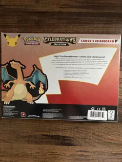 Pokemon TCG Celebrations Lance’s Charizard V Box Promo 2021 - Image 2