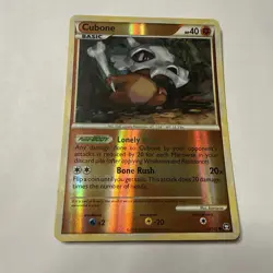 Cubone 60/102 Reverse Holo Pokemon TCG RARE 2010 - Image 1
