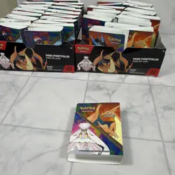 x50 OPENED Pokemon TCG MINI PORTFOLIO PHANTASMAL FLAMES - BINDER ONLY, NO PACKS - Image 2
