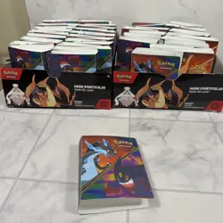x50 OPENED Pokemon TCG MINI PORTFOLIO PHANTASMAL FLAMES - BINDER ONLY, NO PACKS - Image 3
