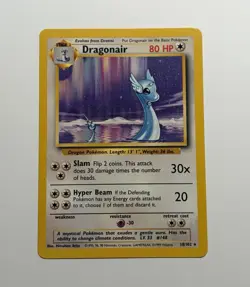 Wizards of the Coast Dragonair Base Set Regular Rare 80 HP Pokemon 18/102 1999 - Image 1