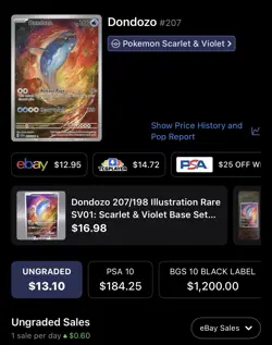 Dondozo Full Art, Pokemon Near Mint, Scarlet & Violet, Illustration Rare, 207 - Image 5