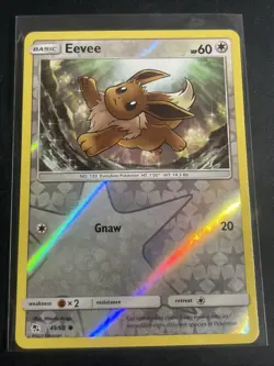 Eevee - 49/68 - Reverse Holo - Hidden Fates - Lp - Image 1