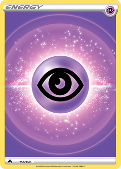 Psychic Energy 156/159 Ultra Rare Crown Zenith Pokemon Near Mint - Image 1