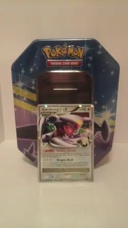 Pokemon TCG Garchomp SP Collector's Tin with Garchomp C Lv. X Promo Card 2009 - Image 1