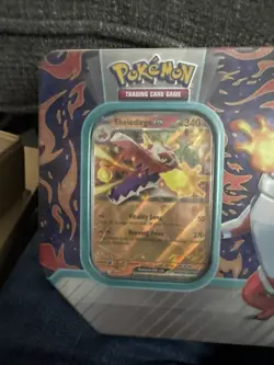 Sealed Pokemon TCG Paldea Partners Tin featuring Skeledirge ex New Factory Seal - Image 3