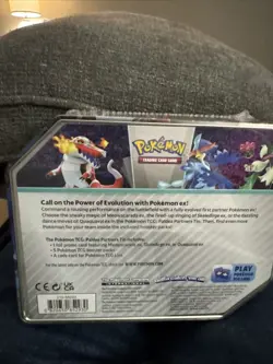 Sealed Pokemon TCG Paldea Partners Tin featuring Skeledirge ex New Factory Seal - Image 4