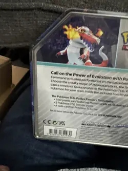 Sealed Pokemon TCG Paldea Partners Tin featuring Skeledirge ex New Factory Seal - Image 5