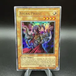 Yu-Gi-Oh TCG Asura Priest LOD-071 Super Rare Near Mint Near Mint NM Holographic - Image 1
