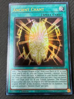 Ancient Chant MZMI-EN069 Maze of Millennia Ultra Rare (UR) Yu-Gi-Oh! - Image 1