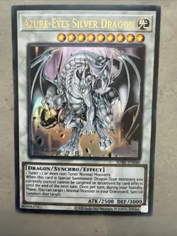 Yugioh Azure-eyes Silver Dragon Sdbe Foil Shift Lp - Image 1