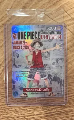Bandai Monkey D. Luffy P-055 One Piece Card Game Promo Holo US Voyage 2026 - Image 1