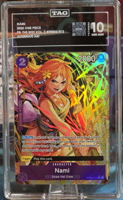 2025 One Piece Nami (Alt Art) PRB02-012 Premium Booster -The Best- Vol. 2 TAG 10 - Image 1