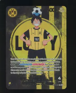 2025 ONE PIECE PROMOS BVB X ONE PIECE MATCH DAY 2025 #003 MONKEY D. LUFFY - Image 1