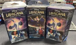 Disney Lorcana Rise Of The Floodborn Starter Deck Box LOT of 3 - SEALED - Image 1