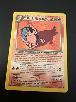 Dark Magcargo 18/105 Neo Destiny Unlimited 2002 Pokemon Card Rare NM - Image 1
