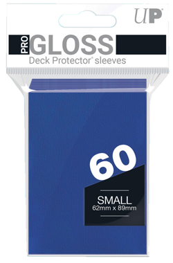 60 Ultra Pro Gloss Blue Deck Protector Small Game Card Sleeves Yugioh Vanguard - Image 1
