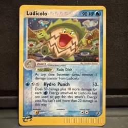 Pokemon 2003 Ludicolo EX Sandstorm Reverse Holo Rare E-Reader Edition Card 7/100 - Image 1