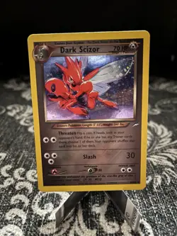 Pokemon TCG Dark Scizor Holo Rare Card 9/105 Neo Destiny Unlimited LP - Image 1