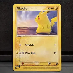 Pokemon EX Sandstorm Pikachu Card 72/100 Non Holo - Image 1