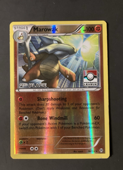 Marowak 78/162 - Pokemon League Stamp [2nd Place] Promo Reverse Holo TCG Card - Image 1