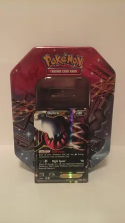 Pokemon TCG Darkrai Legendary EX Tin with Darkrai EX Card 2012 - Image 1