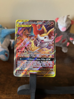 Charizard & Braixen GX SM230 SM Holo Tag Team Pokemon Card - Image 1