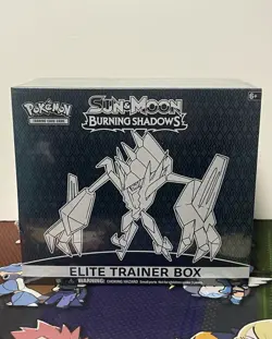 Pokemon Card Sun & Moon Burning Shadows Elite Trainer Box ETB *SLIGHT TEAR* - Image 1