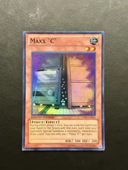 Yu-Gi-Oh! Maxx "C" Limited Edition Super Rare Card CT09-EN012 VLP - Image 1
