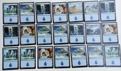 Lot of 21 MTG Magic the Gathering Basic Land Island 2017-18 Wizards of the Coast - Image 1