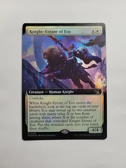 MTG - Knight-Errant of Eos (Extended Art) MOM Foil Rare #0346 - Image 1