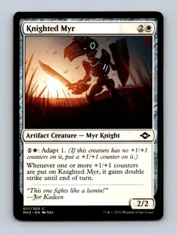 Knighted Myr Modern Horizons 2 Non-Foil MTG NM - Image 1
